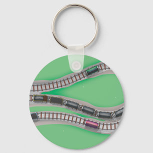 Train Set Keychain