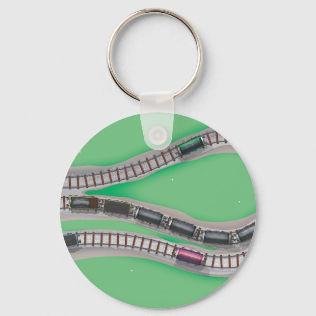 Train Set Keychain (Front)