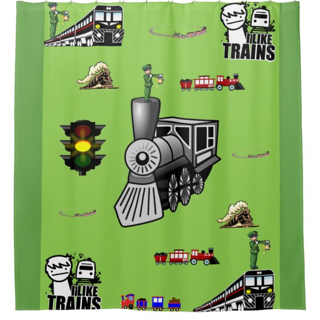 Train Shower Curtain (Front)