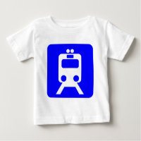 Train Sign - Blue