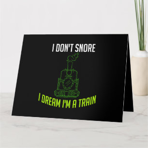 Train Snore Dream Commuter T Locomotive Steam Gift Card