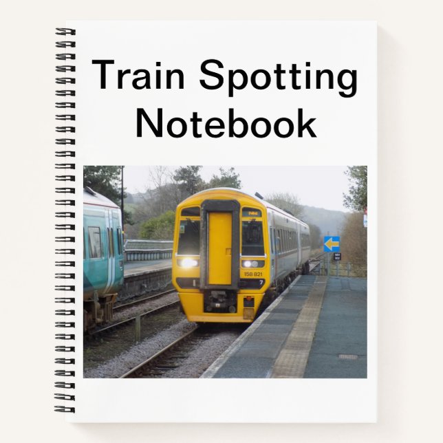 Train Spotters Spiral Notebook (Front)