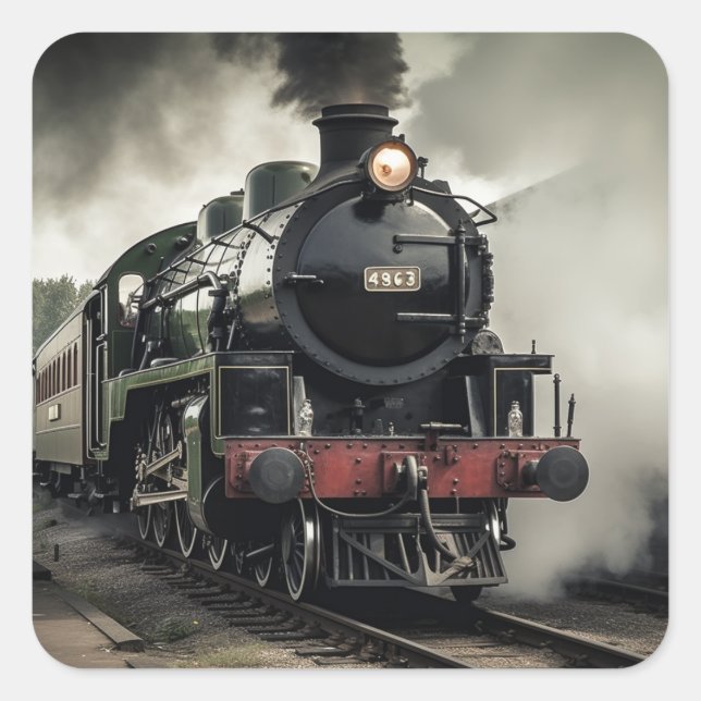 Train Square Sticker (Front)