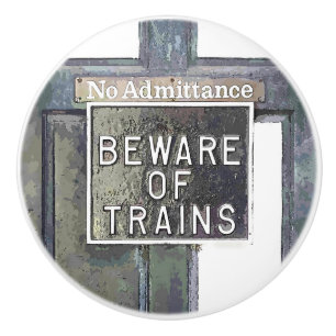 TRAIN STATION CERAMIC KNOB