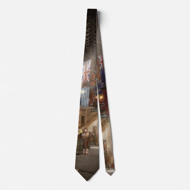 Train Station - Chicago Ill - For them 1943 Tie (Front)