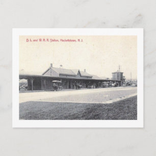Train Station, Hackettstown, NJ 1908 Vintage Postcard