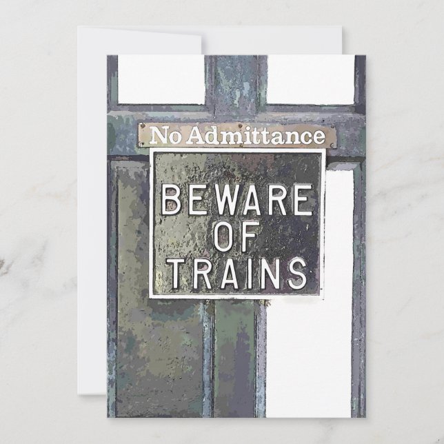 TRAIN STATION Invitation (Front)