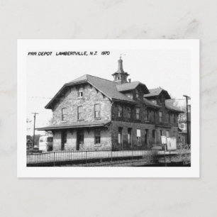 Train Station, Lambertville, NJ Vintage Postcard