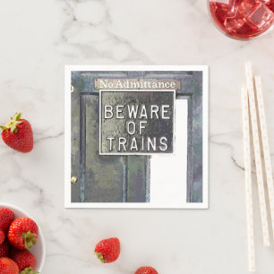 TRAIN STATION NAPKIN