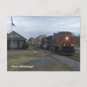 Train Station Postcard