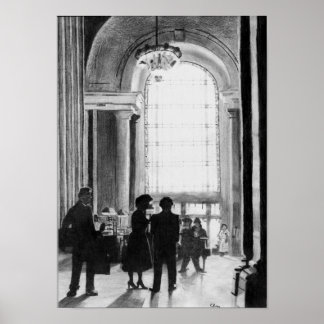 Train Station Poster