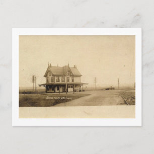 Train Station, Skillman, Montgomery, NJ Vintage Postcard