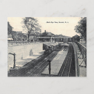 Train Station, Summit, NJ Vintage Postcard