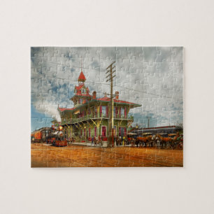 Train Station - The L&N Railroad 1900 Jigsaw Puzzle