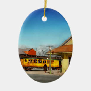 Train Station - The Virginia & Truckee 1940 Ceramic Ornament