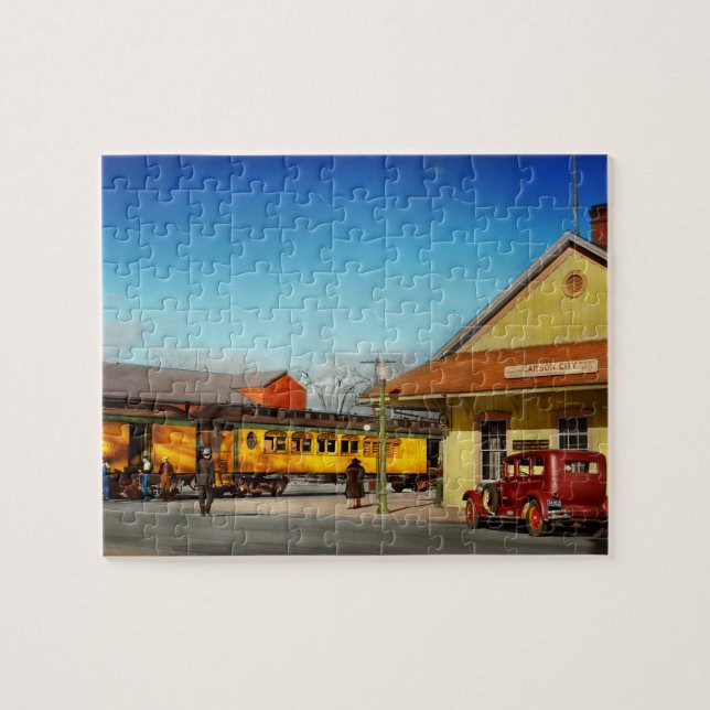 Train Station - The Virginia & Truckee 1940 Jigsaw Puzzle (Horizontal)