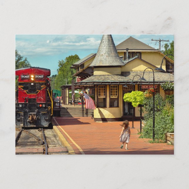 Train Station - There will always be hope Postcard (Front)