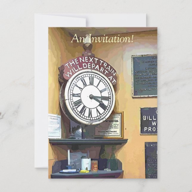 TRAIN STATIONS INVITATION (Front)