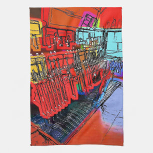 TRAIN STATIONS KITCHEN TOWEL