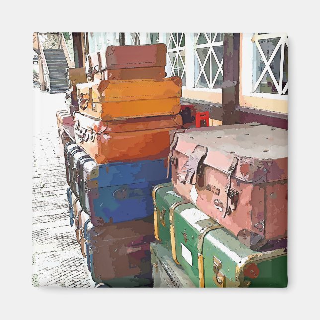 TRAIN STATIONS MAGNET (Front)