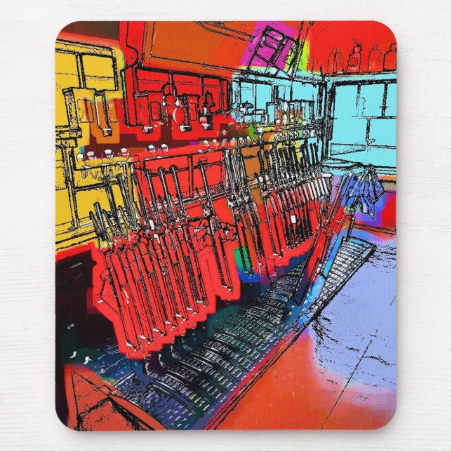 TRAIN STATIONS MOUSE PAD (Front)