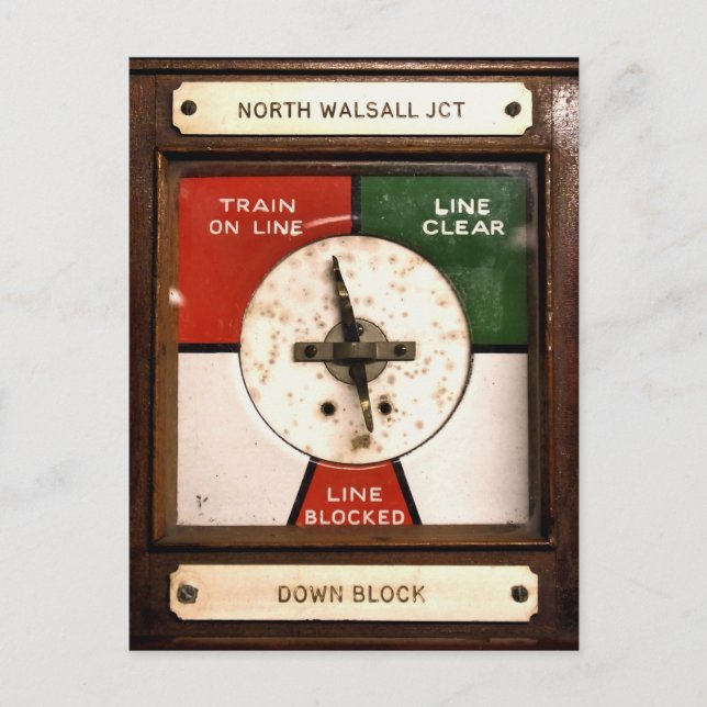 TRAIN STATIONS POSTCARD (Front)