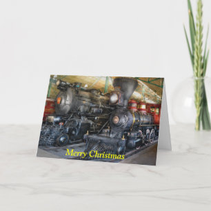 Train - Steam Locomotives Holiday Card