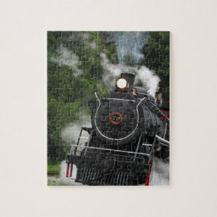 train steam rail railway station engine rails art jigsaw puzzle