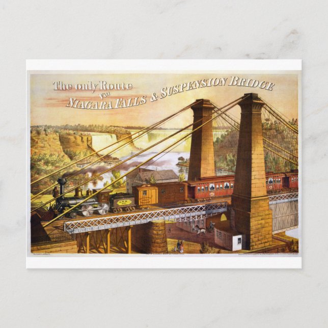 Train Steam Railroad Steampunk Engine Destiny Postcard (Front)