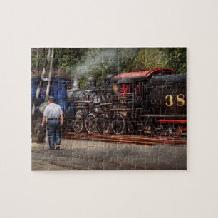 Train - Steam - The conductors job Jigsaw Puzzle