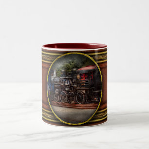 Train - Steam - The conductors job Two-Tone Coffee Mug