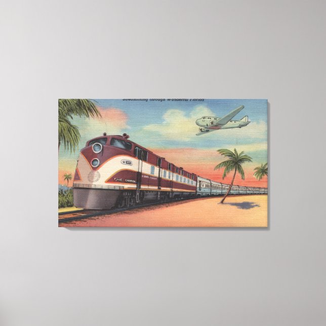 Train- Streamlining through Florida Canvas Print (Front)