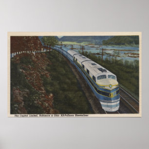 Train- Streamlining through Potomac Poster