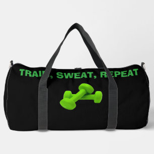 Train Sweat Repeat – Motivational Gym Bag