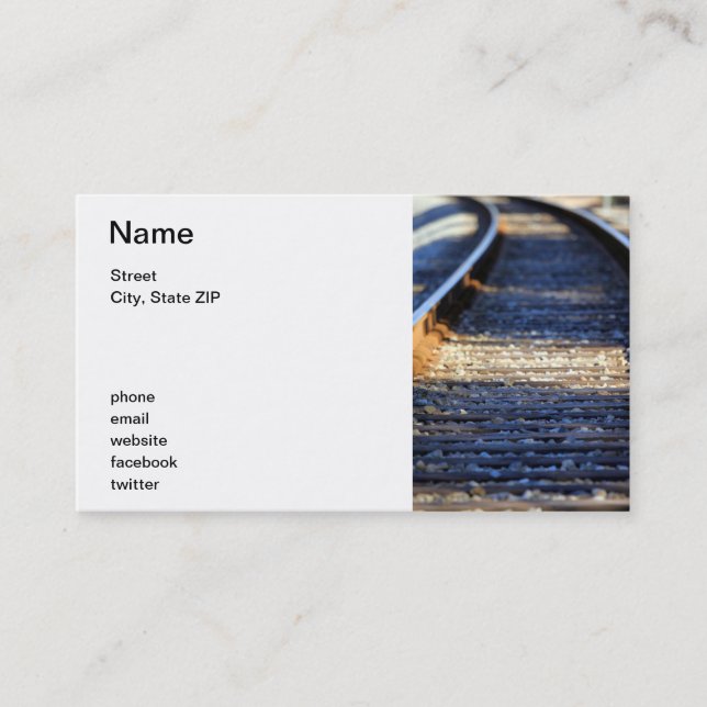 Train Tacks Business Card (Front)