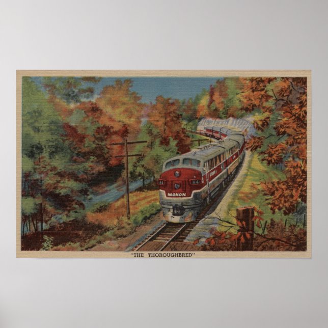 Train-The Thoroughbred, Monon Poster (Front)