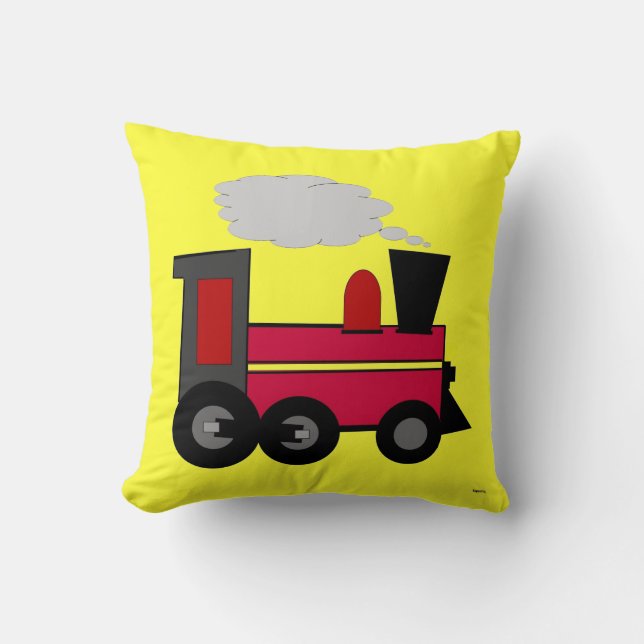 Train Throw Pillow (Front)