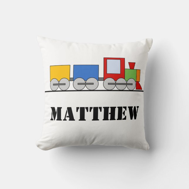 Train Throw Pillow (Front)