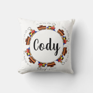 Train Throw Pillow