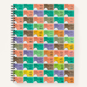 Train ticket montage notebook