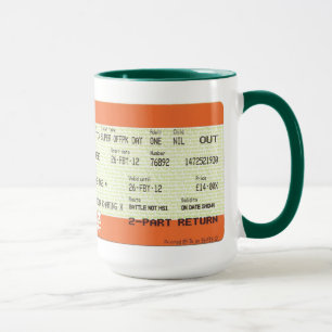 Train ticket Mug