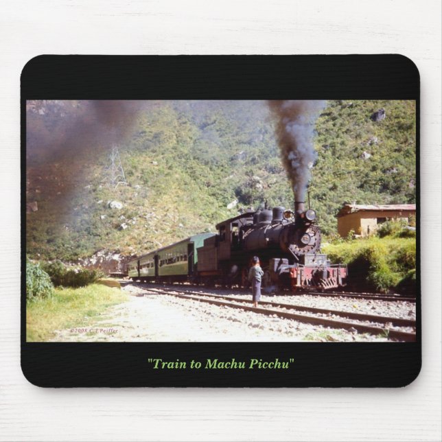 'Train to Machu Picchu' Mouse Pad (Front)