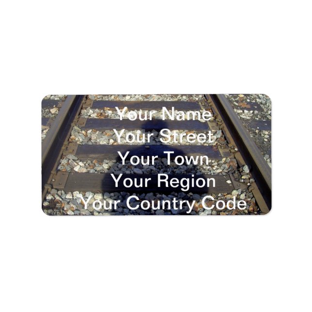 Train Track Shadow Label (Front)