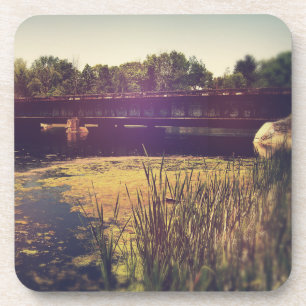 Train Tracks Across River Coaster