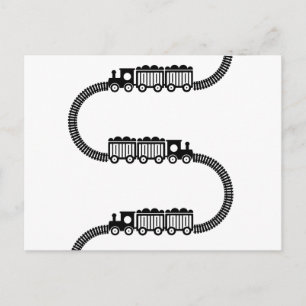 Train Tracks Postcard