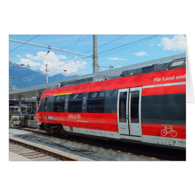 Train transport card (Front Horizontal)