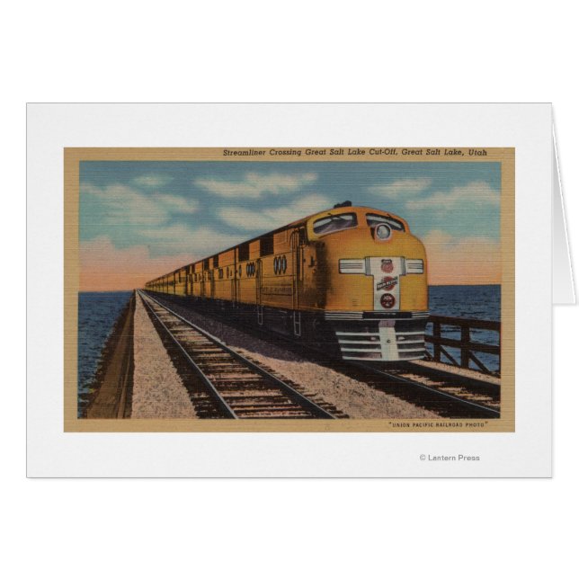 Train- Traverser le Grand Lac Salé, Ogden, Utah (Devant horizontal)