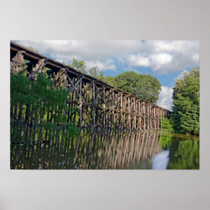 Train Trestle Poster