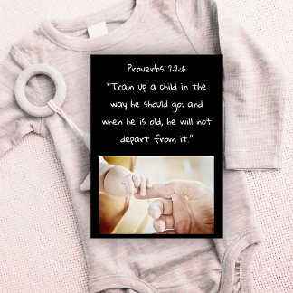 Train Up A Child Bible Verse For New Baby