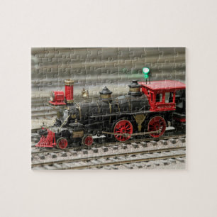 Train vintage sur les pistes Jigsaw Puzzle